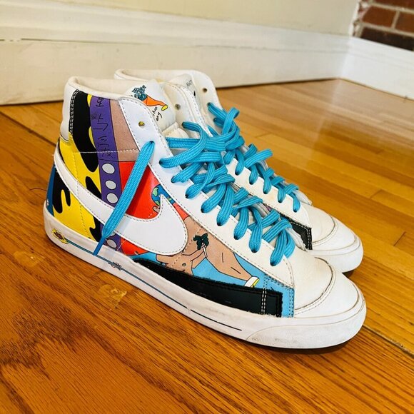 Size 9.5 - Nike Blazer Mid 77 Flyleather x Ruohan Wang - Picture 4 of 16